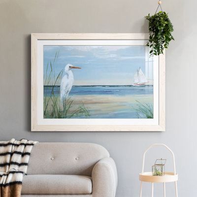 Summer Heron - peinture encadrée