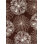 Landau Authentic Hand-Tufted Handmade Chocolate Brown & White Modern Floral Design Wool Area Rug