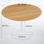 Maturi Dining Table with MDF Top & Pedestal Base-121293858-120158415-120158412