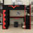 Advanced Gamer Bed With Loft Design, Integrated Desk,And Storage-1517700858