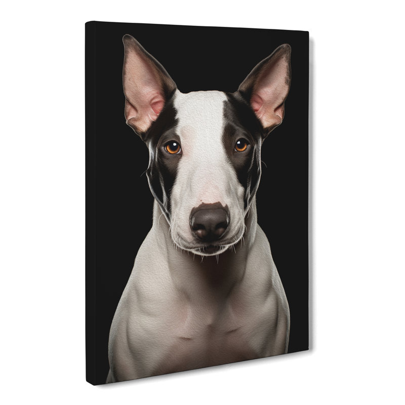 English Bull Terrier Colour Field - Wrapped Canvas, 76cm H x 50cm W x 3cm D