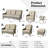 Porretto 9 - Person Patio Conversation Set with Cushions-1125683287