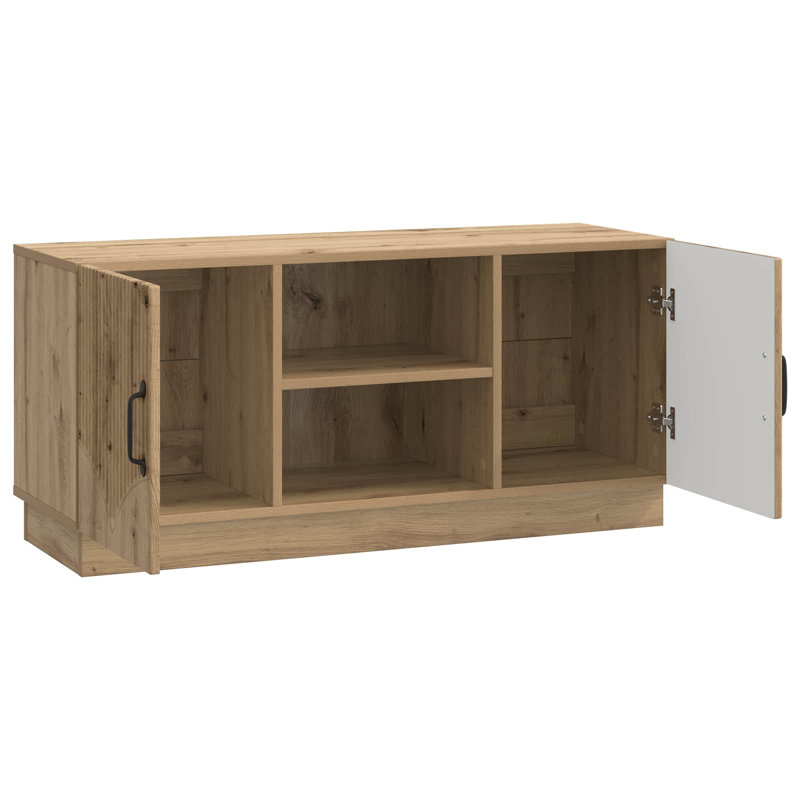 TV Stand, 47cm H x 102cm L x 34.5cm W, Artisan Oak