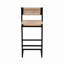 Ensemble de 2 tabourets de bar en papier tissé à la main l 14,96 po x P 15,15 po x H 34,84 po Honey