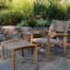 Venice Outdoor Teak Ottoman