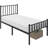 Birmati Metal Platform Bed Minimalist Bed Frame with Headboard and Footboard-308272607-306807483