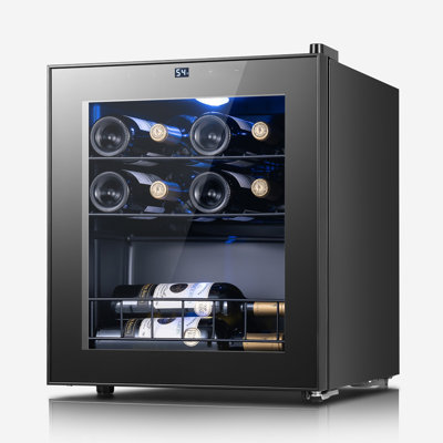 16.9'' W 12 Bottle Single Zone Freestanding Wine Refrigerator