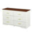 Console buffet avec finition blanche et brune
