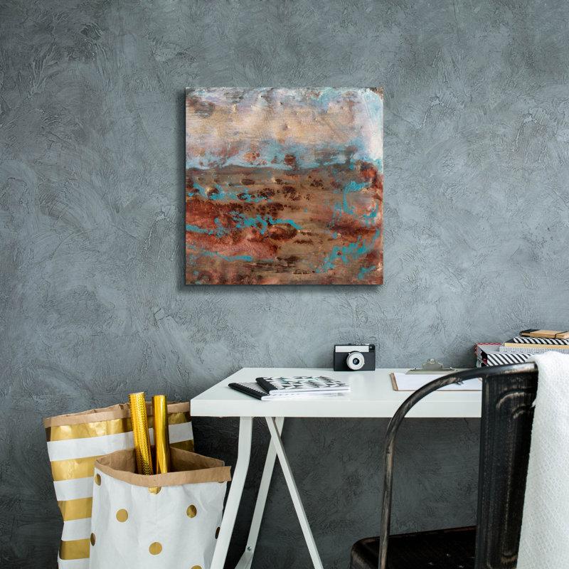 «Epic Graffiti» «Dusky Horizon 2» par Alicia Ludwig, art mural sur toile, H 18 po x l 18 po x P 0,75 po