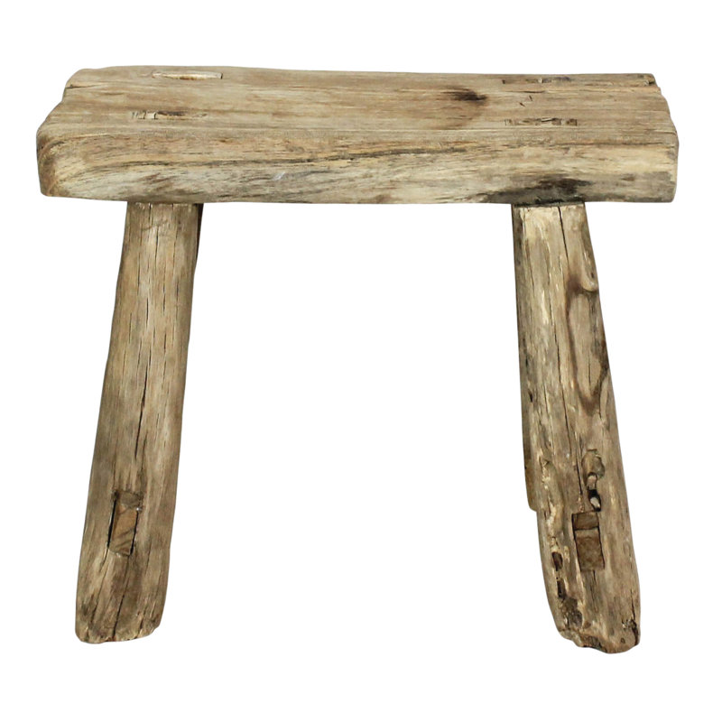 Tabouret d'appoint en bois massif Aaidyn