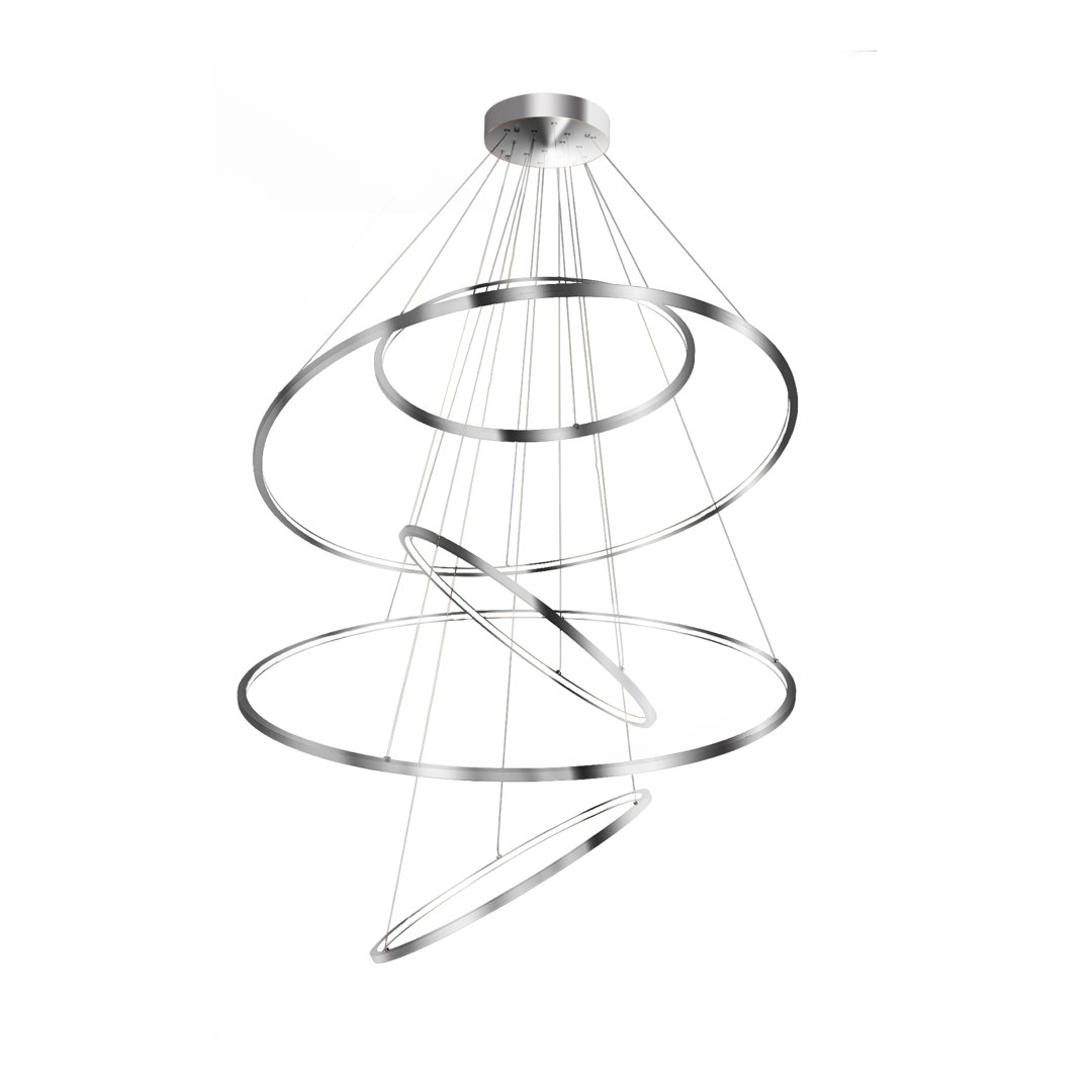 5 - Light LED Geometric Pendant