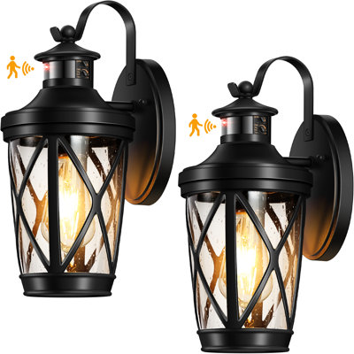 Ensemble de 2 lanternes noires pour l'extérieur