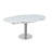 Aydelin Extendable Round Glass Top Metal Base Dining Table