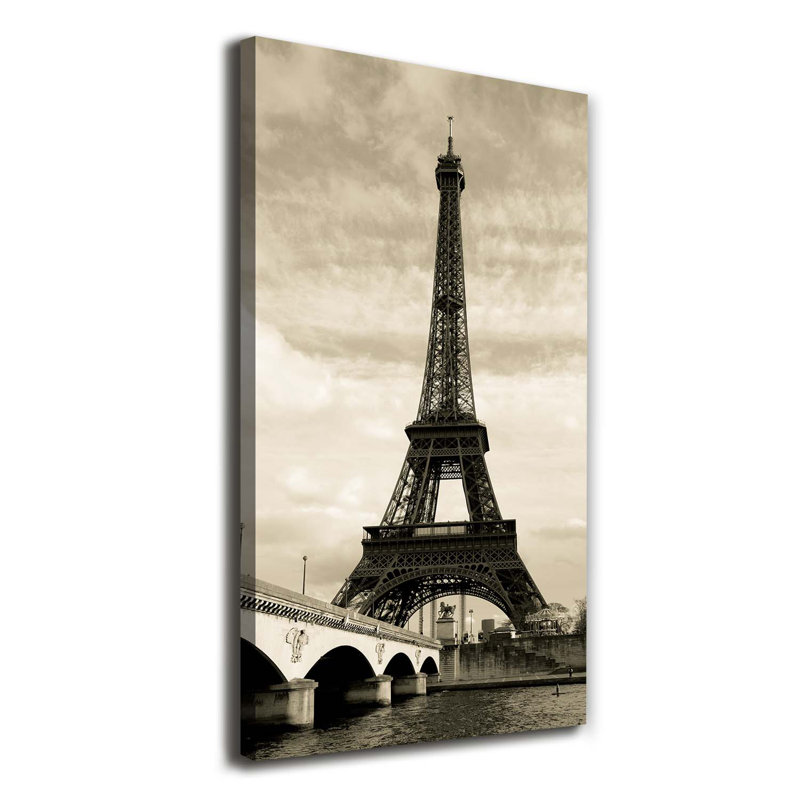 Eiffel Tower Paris - Wrapped Canvas Print