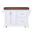 Kitchen Island with Spice & Towel Racks and 2 Extra-large Drawers-687301290
