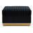 Big Size Velvet - Vertical Channel Foot Rest, Black Upholstered-1945860889