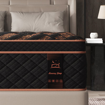 14''Medium Firm Hybrid Mattress in a Box with Cooling Gel Memory Foam & Pocket Coils, Fiberglass Free