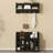 Shoe Storage Bench With Shelves And 4 Hooks, Elegant Hall Tree With Wall Mounted Coat Rack, Entryway Organizer For Hallway, Foyer, Mudroom-188093387
