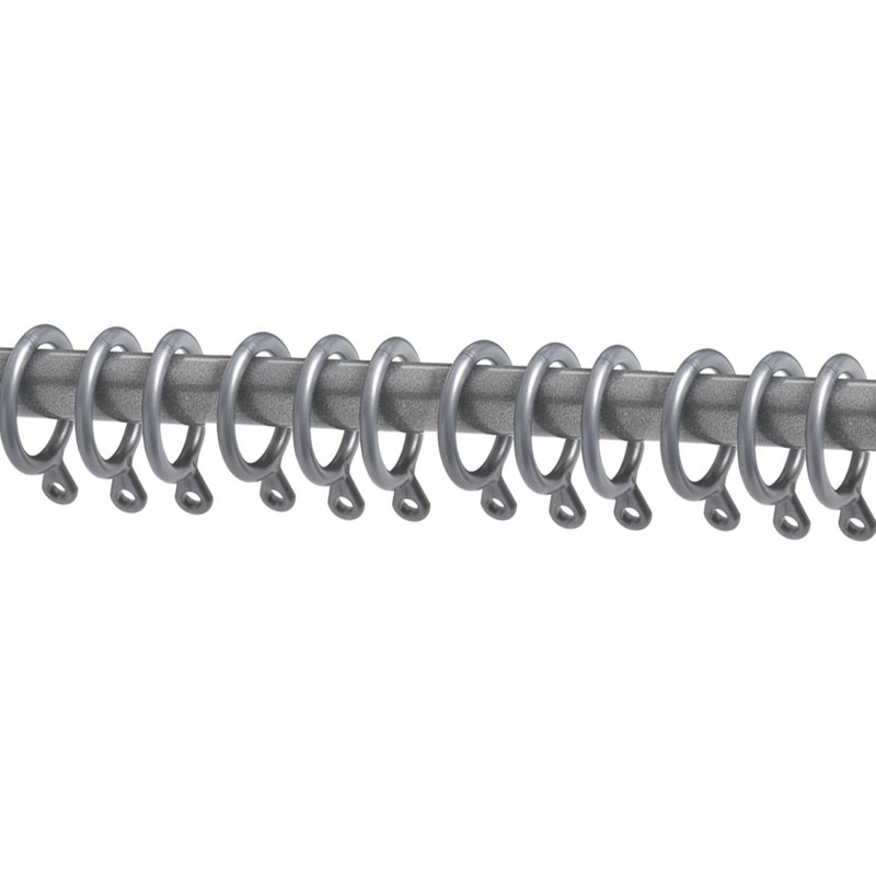Jetta 6.86cm Curtain Rings, Silver, 27mm Internal Diameter