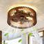 Ventilateur de plafond encastré 20 po avec lumière et télécommande Farmhouse