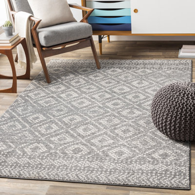 Tapis taupe patiné d'inspiration mondiale Wysocki