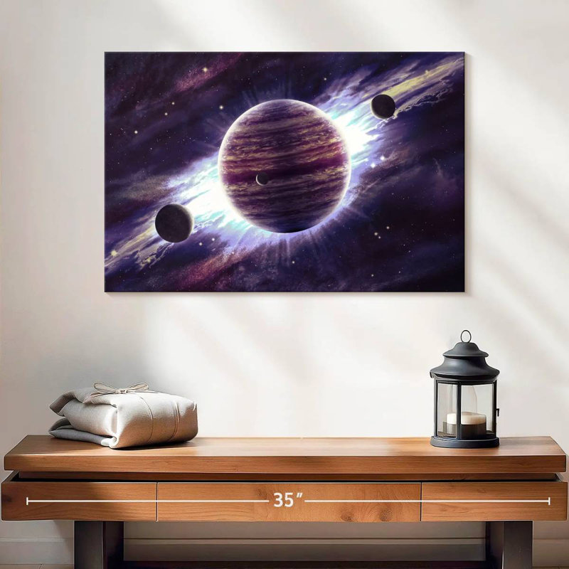 Incroyable planète Jupiter, H 16 po x l 24 po