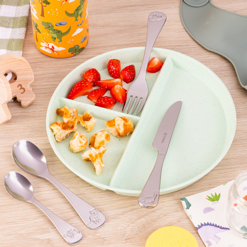 Viners Dinosaur 4pc Kids Cutlery Set