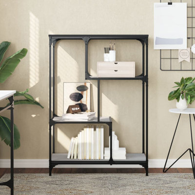 Alfort 115cm H x 81cm W Steel Geometric Bookcase