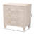 Itza Baxton Studio Nira Modern Beige Faux Shagreen 3-Drawer Storage Cabinet