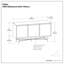 Buffet contemporain à 3 portes en bois de manguier massif avec tablettes réglables Fallon
