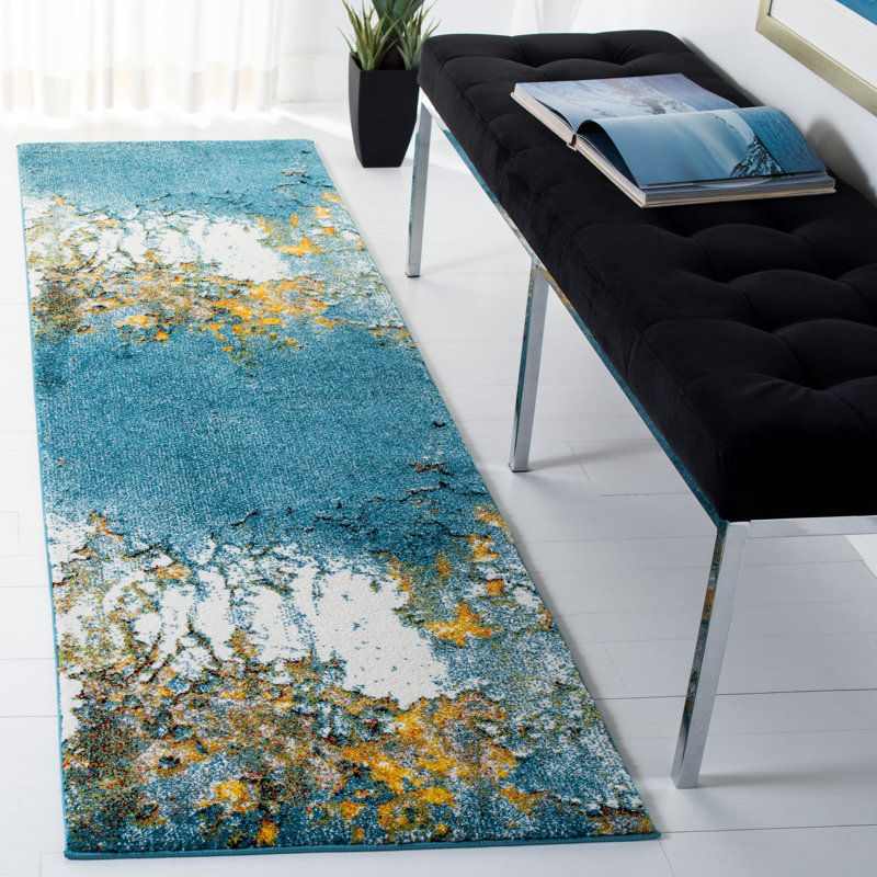 Jaxen Performance Abstract Rug, Runner 2'3" x 20'