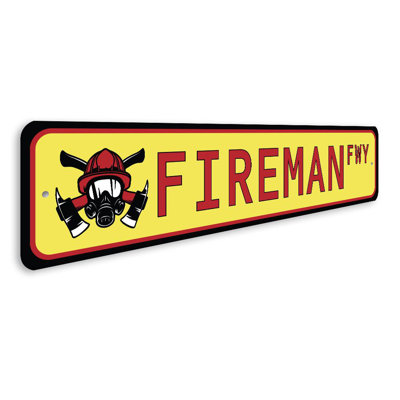 Fireman Street Aluminum Sign