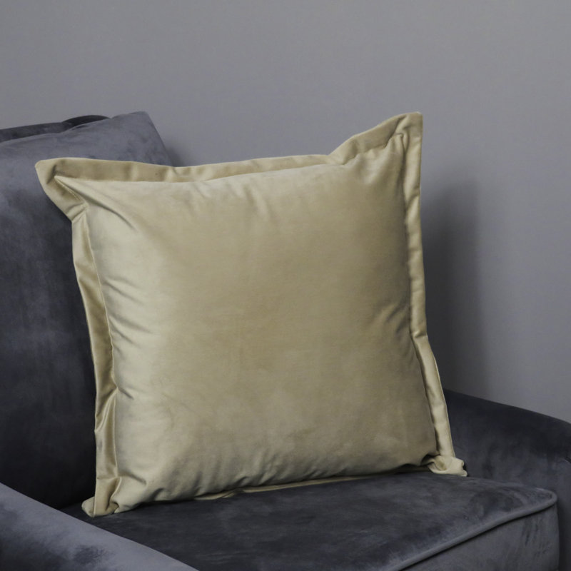 Malderen Square Throw Pillow Cover, Beige