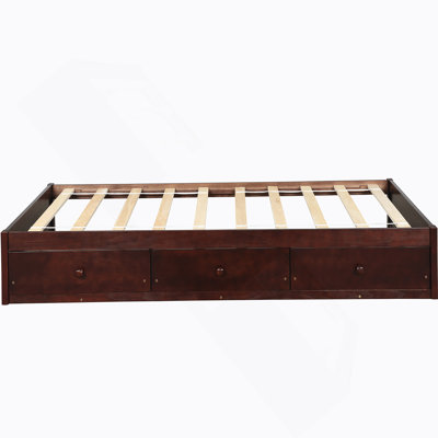 Platform Storage Bed with 3 Drawers