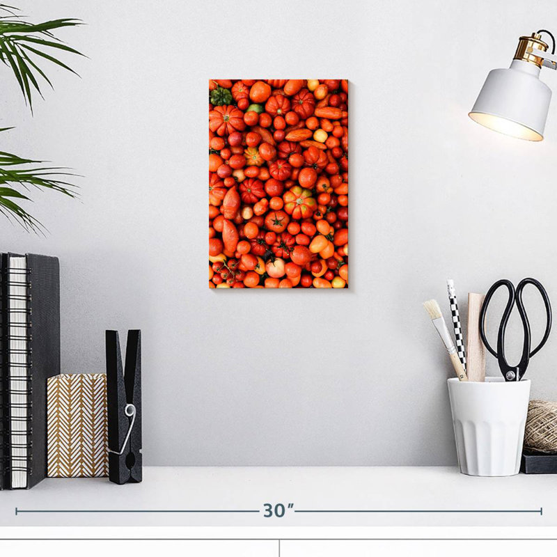Yarlin Red And Orange Vegetables, 12" H x 8" W