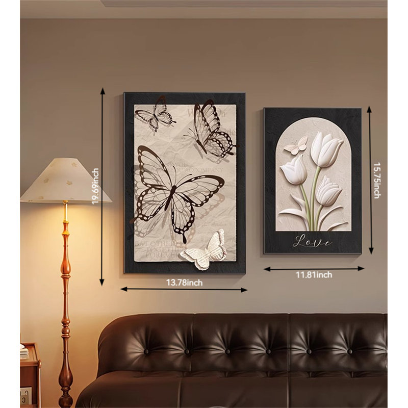 Peinture décorative de salon, H 19,69 po x l 13,78 po x P 0,5 po