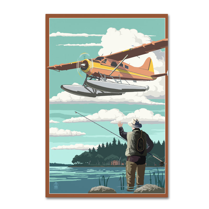 « fishing 1 », reproduction d’impression sur toile tendue, H 47 po x l 30 po x P 2 po