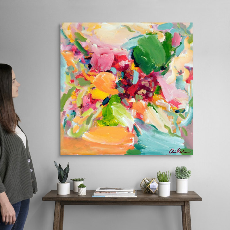"French Macarons" by Amira Rahim - Print on Canvas, 36" H x 36" W x 1.25" D, Wrapped Canvas