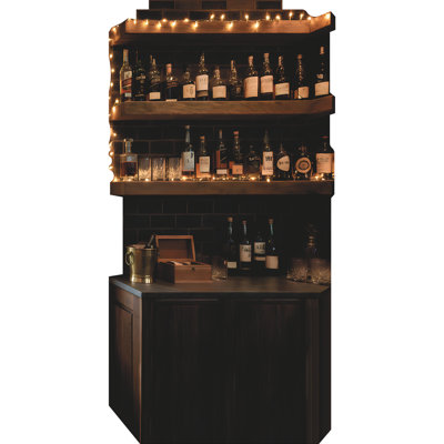 SP13616 Rustic At Home Personal Whiskey Bar