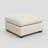 Knaack Velvet & Plush Wide Corduroy Ottoman, Large Seat with Removable Cushion Cover-804958402