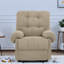 Fauteuil de cinéma maison compact et moderne en tissu inclinable et rembourré
