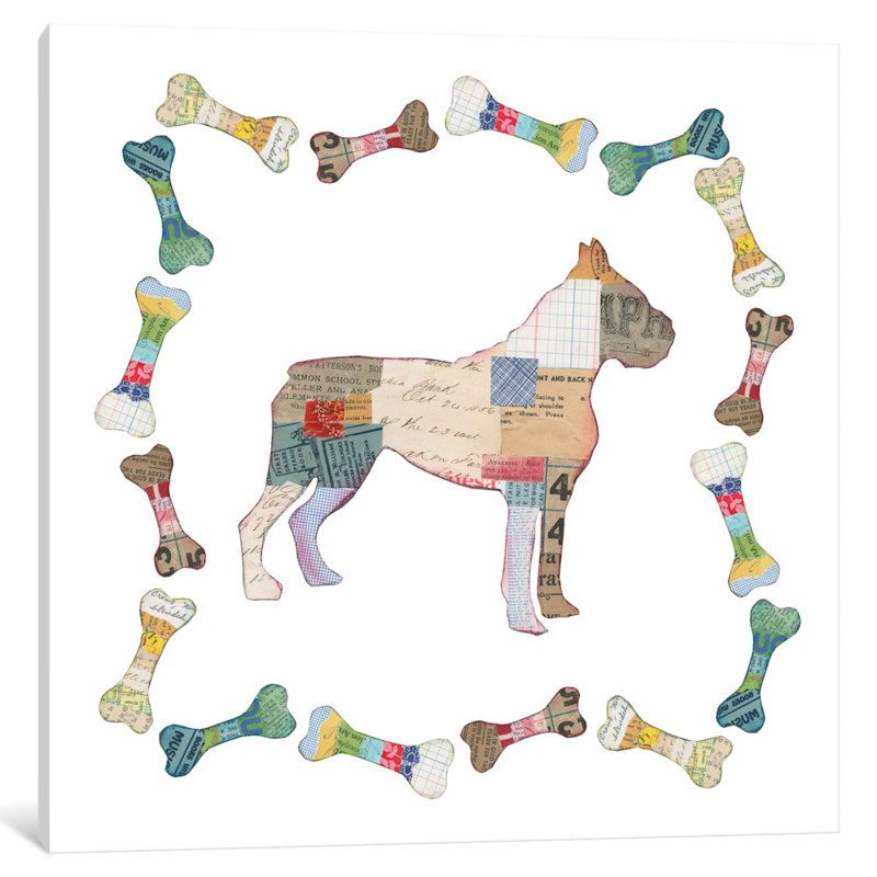 «Good Dog I», impression sur toile tendue, H 26 po x l 26 po x P 1,5 po, Toile tendue, Pas de tapis