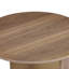 Table ronde ronde avec 3 coussins de sol cachés, table centrale gigogne peu encombrante et coussins de siège rembourrés amovibles pour le salon
