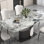 Grey Microlite Rectangular Dining Tables