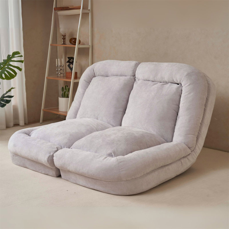 Canapé-lit convertible double escamotable, Blanc