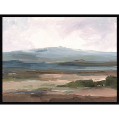Serene Mountain Study II by Ethan Harper Wood Framed Wall Art Print