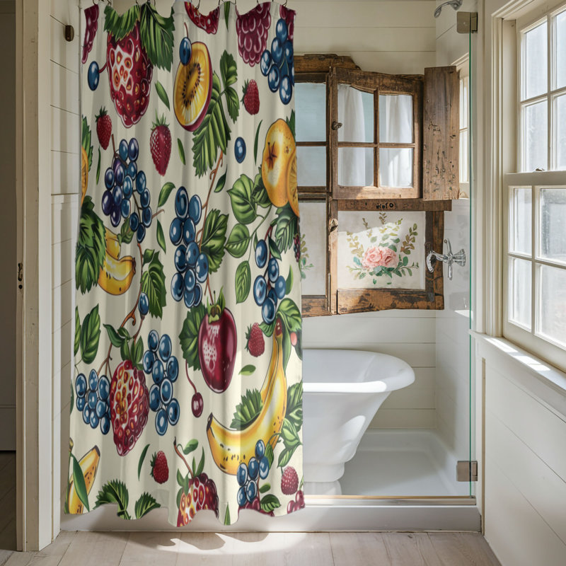 Spring Grape - Premium Shower Curtain, 74"H x 71"W