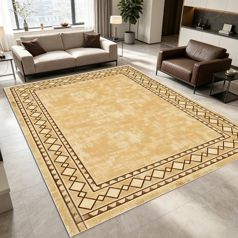 1PC Vintage Persian Traditional Floral Paisley area rugs for Living Room, Soft and Comfortable, Suitable for all seasons, easy-to-maintain, machine washable Indoor floor mat, Under Table Farmhouse suitable for dining room, bedroom, kitchen.