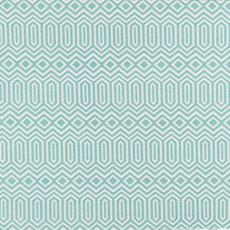 Cynthia Geometric Square Cushion Cover, 60 x 60 cm, Duck Egg Blue