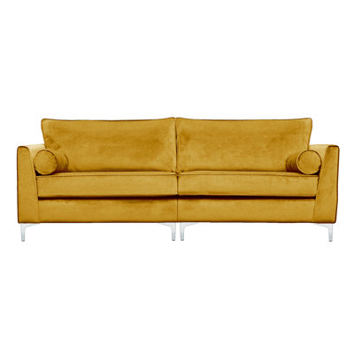 Giancarlo 4 Seater Velvet Sofa